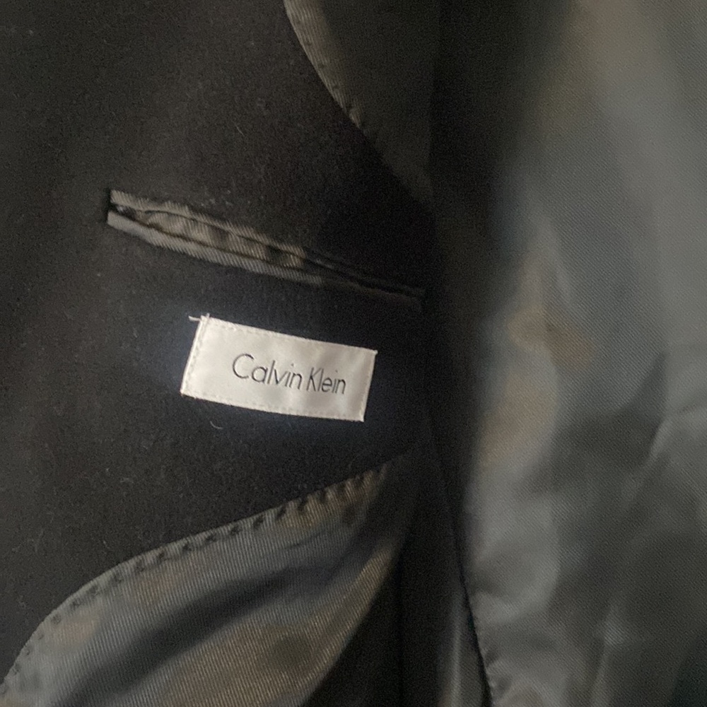 C A L V I N K L E I N Oversized Black Peacoat - image 5